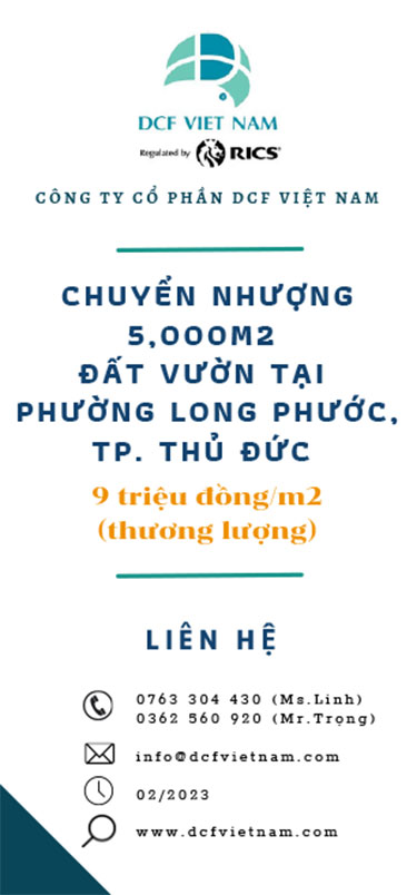 5000m2 đất vườn 2 mặt hẻm và 1 mặt rạch, phường Long Phước, TP. Thủ Đức, Giá 9tr/m2